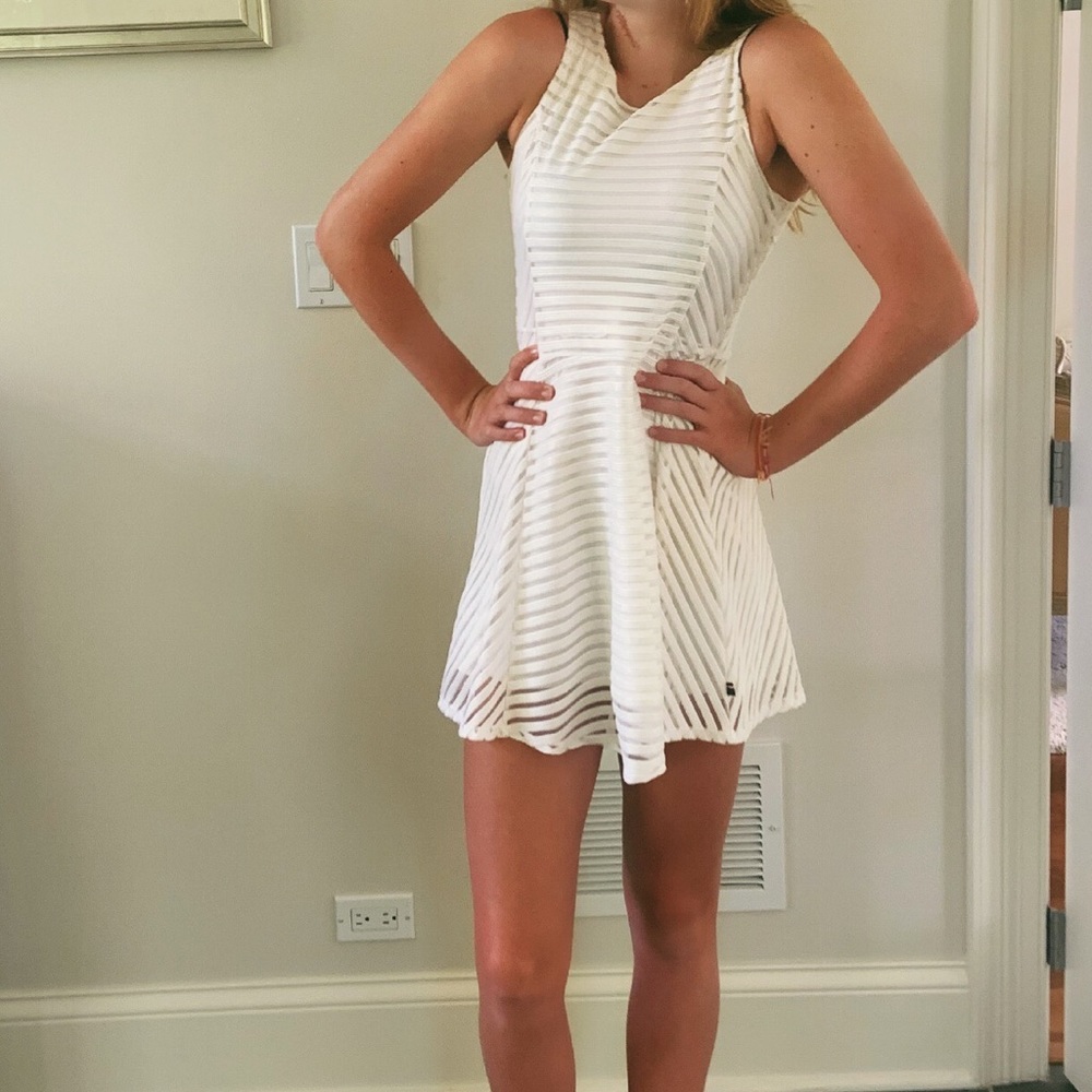 Mini white dress